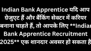 Indian Bank Apprentice